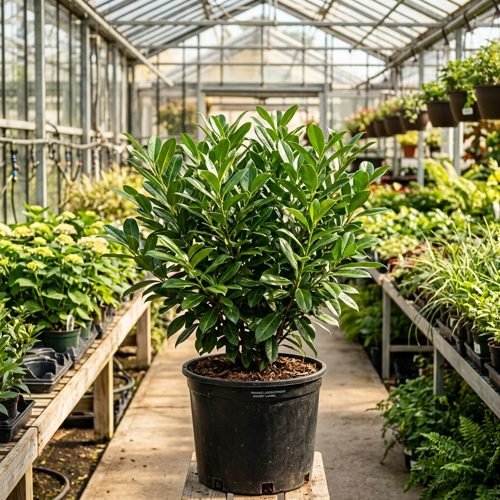 Evergreen Cherry Laurel Hedging